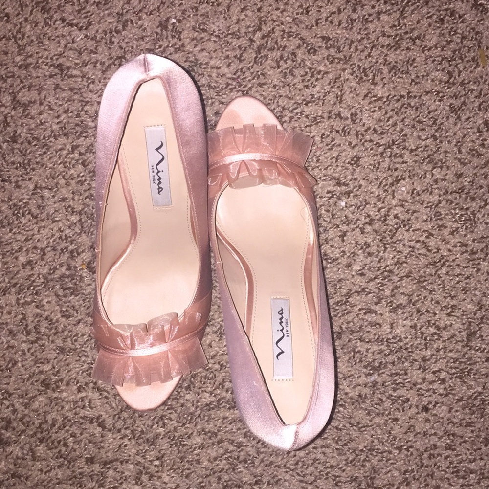 Nina New York Pink Fluff Heels